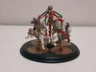 Hallmark Set Of 4 Carousel Horses With Display Stand,  1989