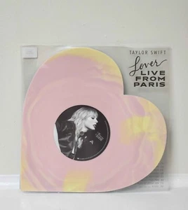 Taylor Swift Lover Live From Paris '25 Heart Shaped Vinyl 2 LP IN HAND SHIP ASAP - Picture 1 of 2