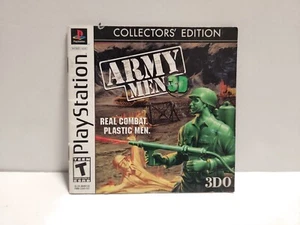 Army Men 3D (Sony PlayStation 1) PS1 Edición Coleccionista Manual Original Solo - Imagen 1 de 3