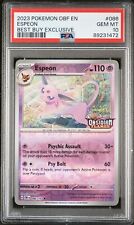 PSA 10 Espeon 086/197 Best Buy Exclusive Stamped Promo Pokemon Obsidian Flames
