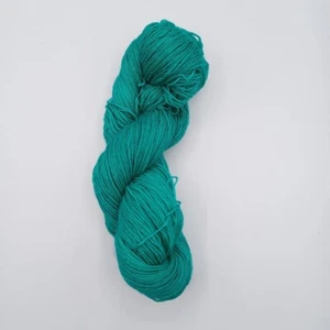 (9,90€/100 g) Sockenwolle 4 fach handgefärbt Färbung Aqua semisolid uni - Bild 1 von 10