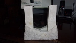 Vintage Heavy Marble/Alabaster? Picture Frame - Picture 1 of 4