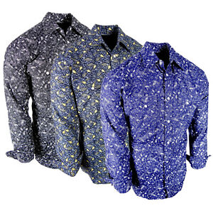 Paisley Long Sleeve Casual Button-Down Shirts for Men for sale | eBay