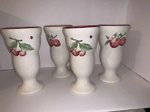 Pfaltzgraff Delicious Parfait-float-shake Cups EUC Lot Of 4 Rare ! - Picture 1 of 5