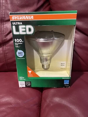 SYLVANIA ULTRA LED 14 Watts (equivalente a 100W) 3000K PAR38 Regulável Novo Na Caixa - Imagem 1 de 4