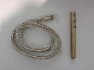 JTP Vos brushed brass shower hose & handset - Picture 1 of 1