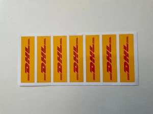 Slotcar -Scalextric calcomanías de pista 7x calcomanías DHL escala 1:32 SET 23 - Imagen 1 de 4