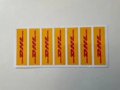 Slotcar -Scalextric calcomanías de pista 7x calcomanías DHL escala 1:32 SET 23