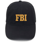 Men's Baseball Cap for FBI Embroidered Washed Cotton Caps Hat