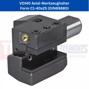 1x Soporte Herramienta Axial VDI40 Forma C1-40x25 (DIN69880) - Imagen 1 de 1