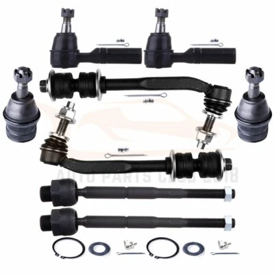 For Chrysler Aspen 8pcs Front Lower Ball Joints Sway Bars Tie Rod Links Kit - Image 1 of 4