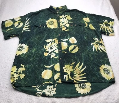 VTG 90s Silver Moon Creations Hawaiian Shirt Mens 5XL Floral Aloha Colorful Camp - Image 1 of 4