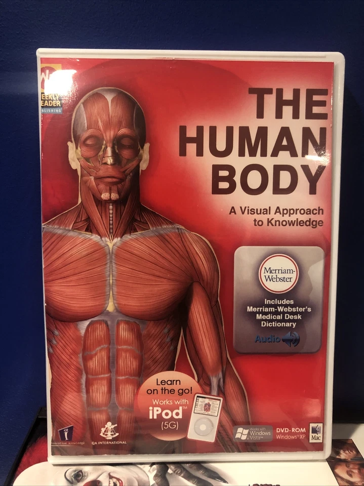💀 The Human Body 🩻 - 🫀 Learn on the Go 🧠 (Works w/ IPOD) DVD ROM - Image 1 of 2