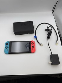 Nintendo Switch Console Neon Blue/Red 32GB - Tested & Working Model HAC-001-01
