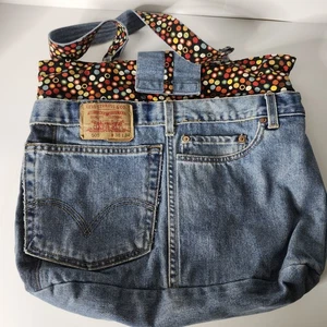 Único Bolso de Mano Cartera Hecho a Mano Levi's Jeans Bolso Impresionante!!! Bien hecho bonito!!! - Imagen 1 de 22