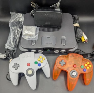 Consola de sistema Nintendo 64 OEM N64 - gris carbón - correctamente restaurada - garantía - Imagen 1 de 22
