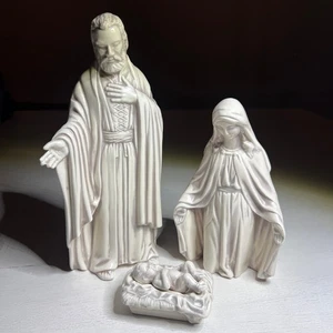 Vintage Nativity Set Holy Family Joseph Mary Baby Jesus Religious Christmas - Picture 1 of 16