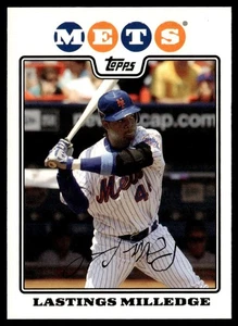 2008 Topps Lastings Milledge New York Mets #186 - Picture 1 of 2