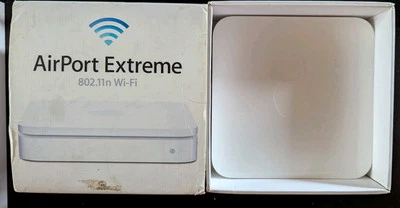 Apple AirPort Extreme 54Mbps 3-Port 1000Mbps Wireless N Router (MC340LL/A) - Image 1 of 2