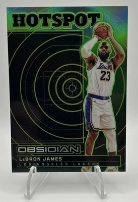 🔥 2023-24 Panini Obsidian LeBron James HOTSPOT Green Etch SP /25 –  Lakers 🔥  - Image 1 of 2