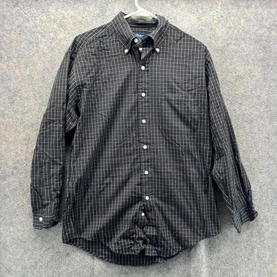 Camisa Oxford vintage Brooks Brothers para hombre pequeña negra con botones ventana Foto 1 de 4