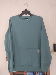 Carhartt Force Lightweight Crewneck Sweatshirt Kangaroo Pocket Women's Medium - Picture 1 of 8