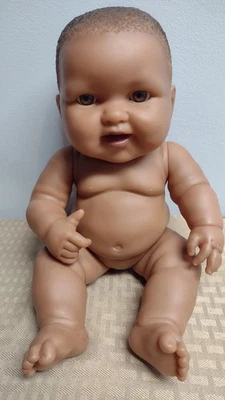 Berenguer African American Black Baby Doll 13" Brown Eyes Realistic, Adorable!! - Image 1 of 4