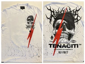 Tenaciti Studios Spark Skull Tee - Men’s XLL Streetwear T-Shirt - Picture 1 of 13