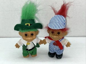 Vintage Trolls 5" Russ - Train Conductor / Leprechaun - Picture 1 of 7