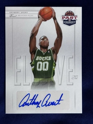 2012 Panini Past & Present Elusive Ink Anthony Avent Auto Milwaukee Bucks NBA - Image 1 of 2