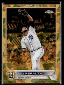 2022 Topps Chrome Sapphire Edition Gold Refractor Wily Peralta 21/50 Detroit - Picture 1 of 2