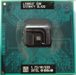 Processore CPU Mobile Intel Celeron 530 1.73 GHz  SLA2G M530 M - 1.73/1M/533 - Foto 1 di 1