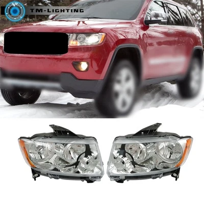 For 2011-2013 Jeep Grand Cherokee/2011-2017 Compass Headlight Left&Right Halogen - Image 1 of 4