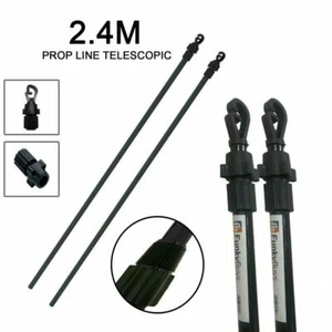 2.4Meter Extendable Prop Outdoor Washing Line Support Telescopic Pole Heavy Duty - Picture 1 of 13