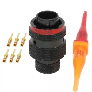 NUEVO AS610-98PN TE CONNECTIVITY DEUTSCH AUTOSPORT 6 PIN ENCHUFE LIBRE LLAVE ROJA - Imagen 1 de 5