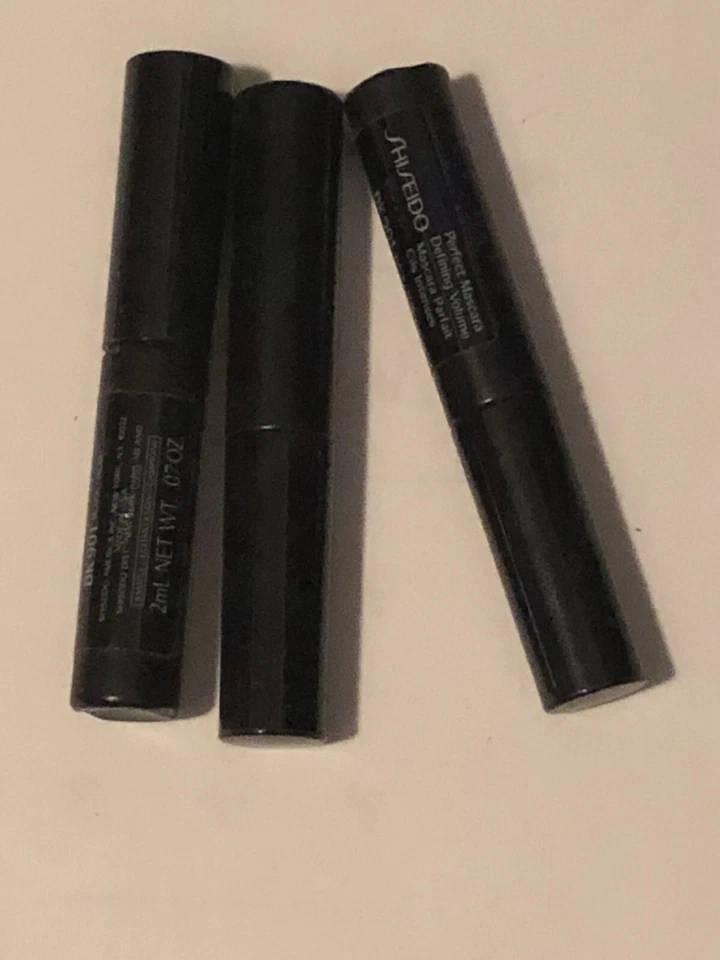 LOT OF 3 SHISEIDO PERFECT MASCARA FULL DEFINITION BR 901 BLACK NOIR 0.06 OZ EACH - Image 1 of 1