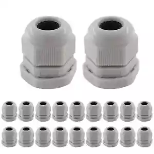 20pz Pressacavi Npt 1/2 in Bianco Impugnatura Cavo Nylon Filo Antistrappo Impermeabile - Foto 1 di 5