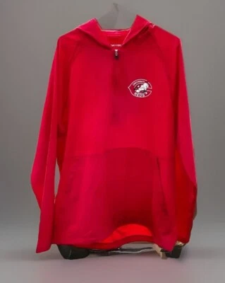 Cincinnati Reds MLB Men’s Large SportTek Jacket 1/3 Zip Pullover Hooded Baseball - Image 1 of 4