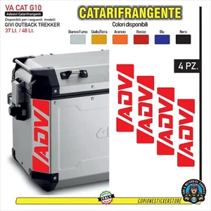 4 Adesivi Catarifrangenti valigie GIVI Trekker Outback 48 37 litri ADV G10 - Picture 1 of 2