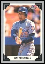 1991 Leaf 2 Ryne Sandberg Chicago Cubs  1991 Preview Card Baseball Card