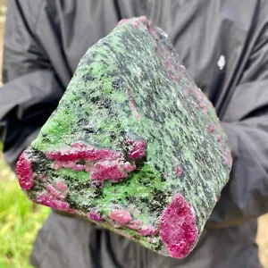 4.4LB Natural green Ruby zoisite (anylite) crystal Chakra mineral Healing Energ - Picture 1 of 16