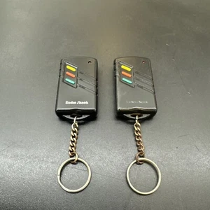 Vintage 90s 80s Radio Shack Remote Control Vehicle Alarm Fob Set Of 2 Untested - Picture 1 of 16