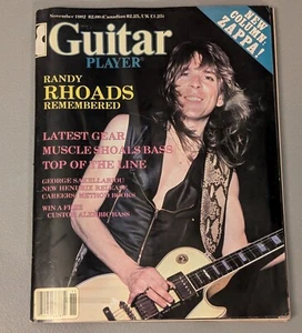 Guitar Player Magazine - Randy Rhoads Nov 1982 - Zappa 1980s Rock Music Gear Ads - Imagen 1 de 24