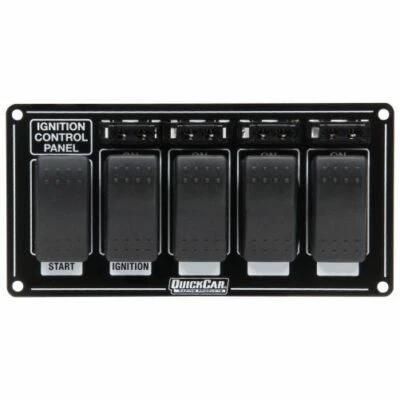 Quickcar Racing 52-863 Switch Panel Dash Mount 7 x 3-1/2 in 4 Rockers NEW Foto 1 de 3