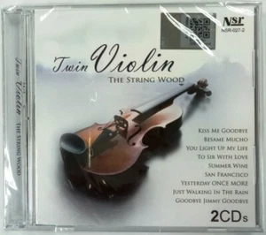 Twin Violin The String Wood 2CD 44 Evergreen Hits Played in Instrumental Music - Picture 1 of 3
