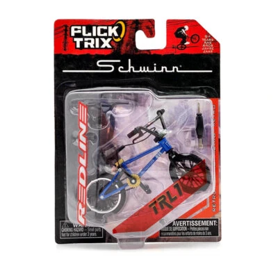FLICK TRIX BMX Finger Bike PREMIUM DeathTrap Bicycle Miniature Toys Diecast Blue - Image 1 of 4