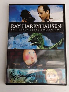 Ray Harryhausen Ray Bradbury DVD firmados ciencia ficción real y fantasía efectos especiales - Imagen 1 de 6