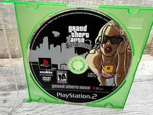 Grand Theft Auto San Andreas PS2 PlayStation 2 DISC ONLY RESURFACED GAME! - Picture 1 of 2
