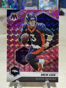 Drew Lock 2021 Panini Mosaic Pink Camo Prizm Denver Broncos #66🔥🔥
