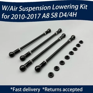 💥For AUDI A8 S8 TDI D4 QUATTRO AIR SUSPENSION LOWERING KIT LINKAGES LINKS - Picture 1 of 5